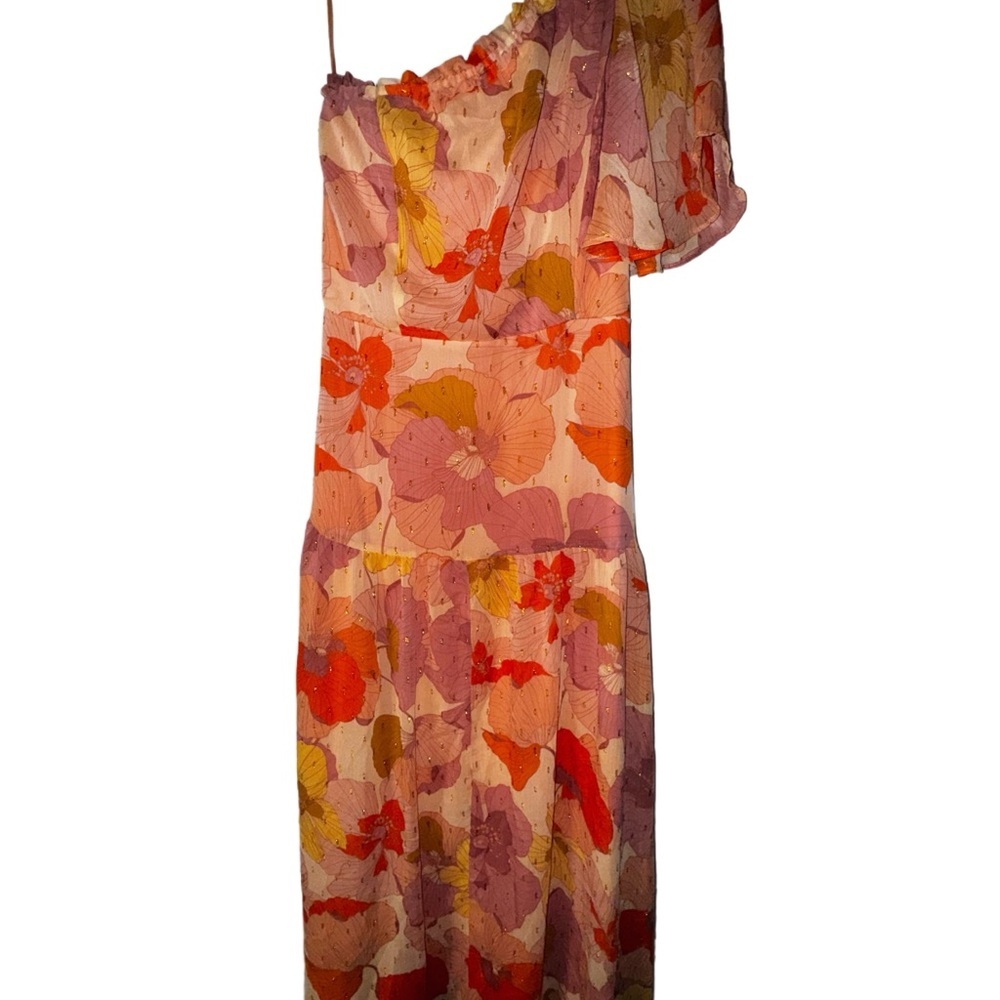 Taylor Floral One-Shoulder Dress